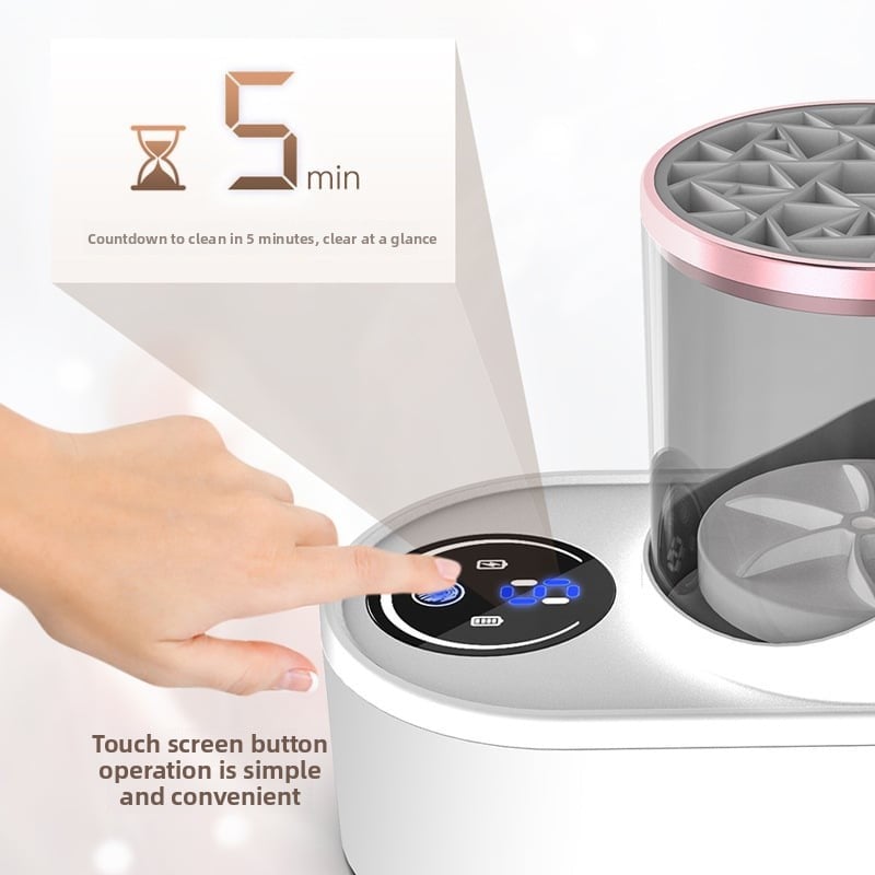 Cosmetic Brush Cleaning Machine Tool Automatic Cleaning Electric Brush Cleaning Drying Artifact Household Lazy Cleaning Powder Puff